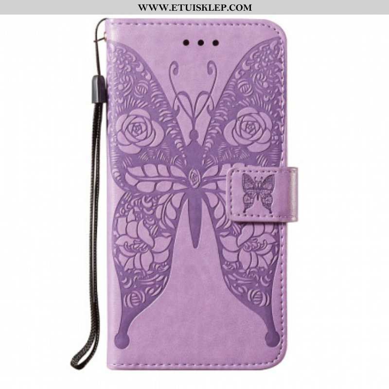 Etui Folio do Samsung Galaxy S21 5G Motyl Kwiatowy Wzór